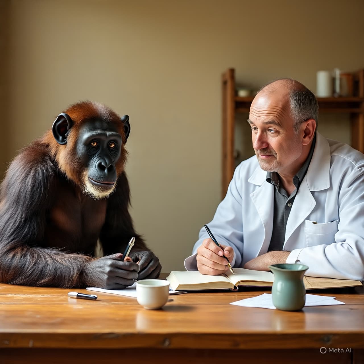 Beyond the Here and Now: What a Bonobo’s Make‑Believe Tells Us About Imagination (15 words)