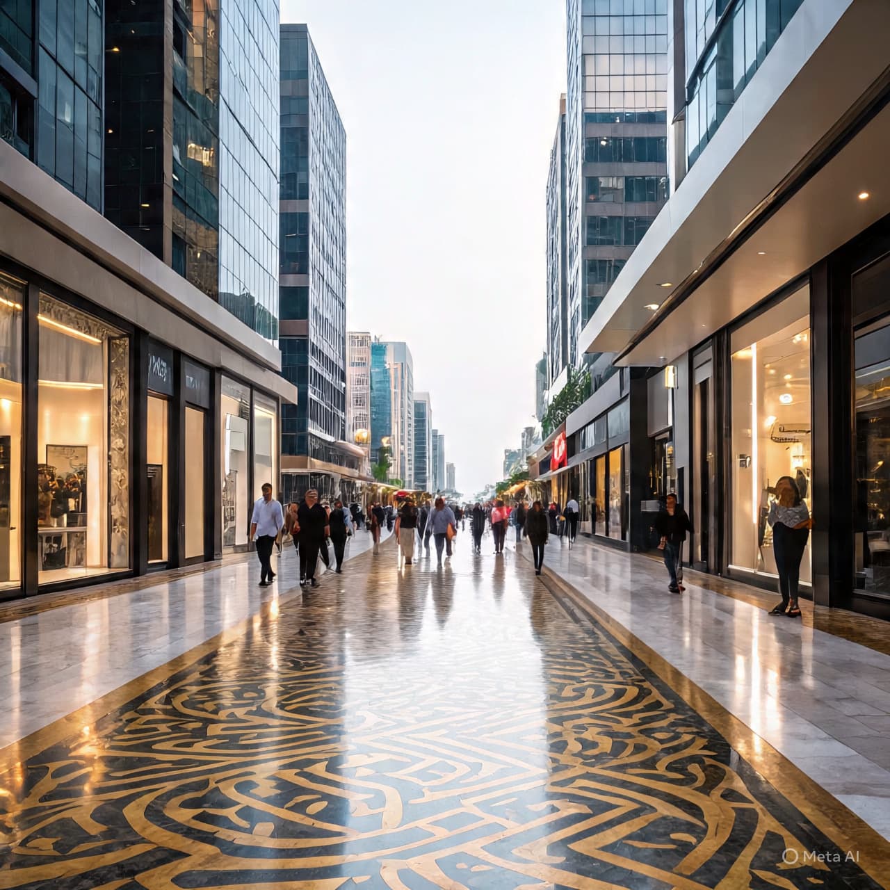 Where Sunlight Settles on Stone: Dubai Imagines a Street of Gold