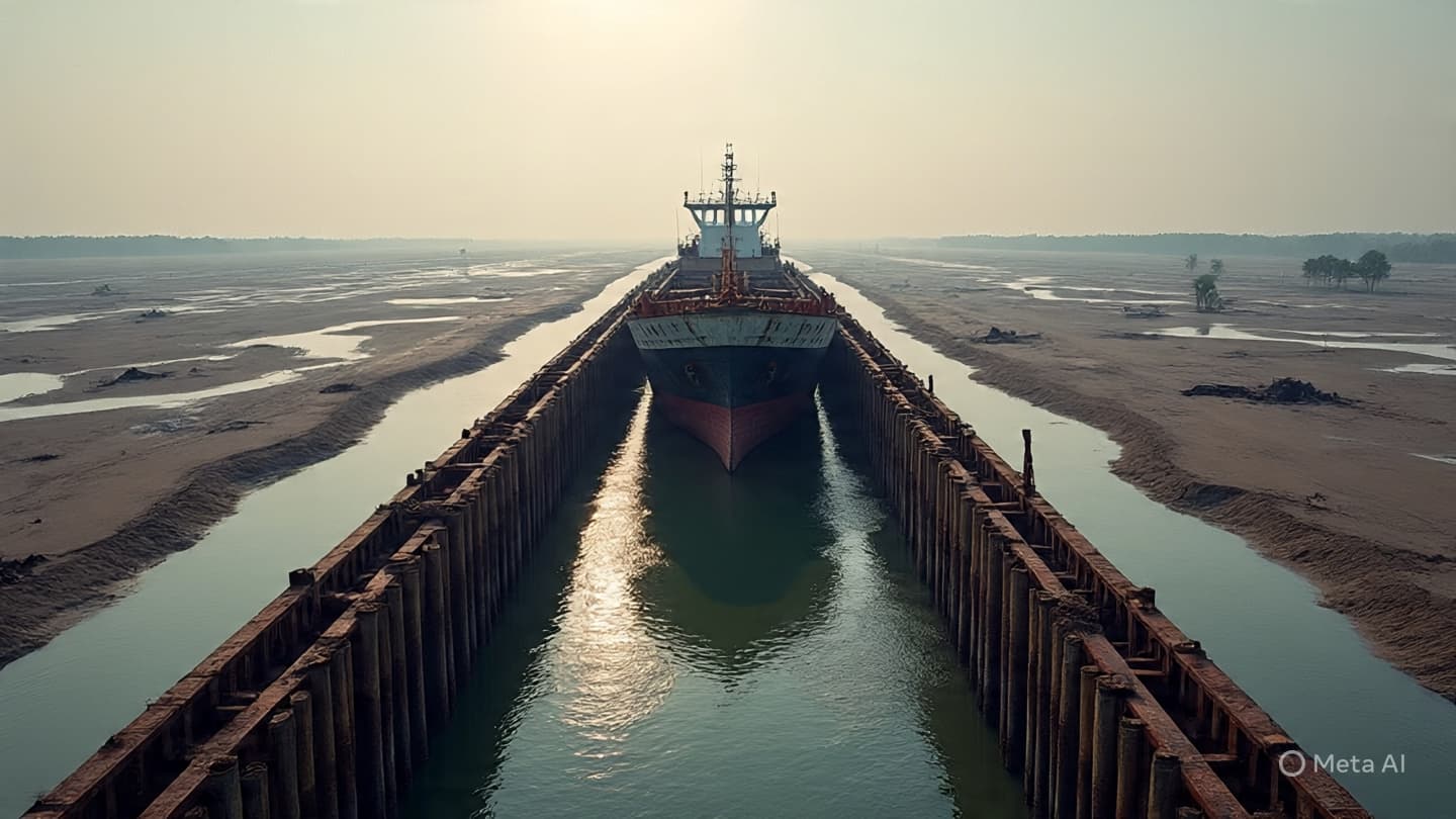 When the Hull Meets the Silt: A Narrative of Commerce Stalled by the Shore