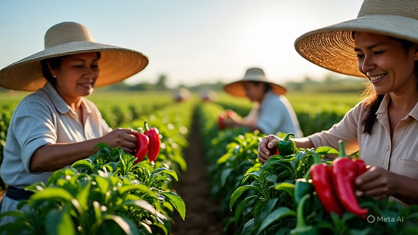 The Fields That Remember: Women, Agriculture, and the Slow Fire of Pepper Harvests