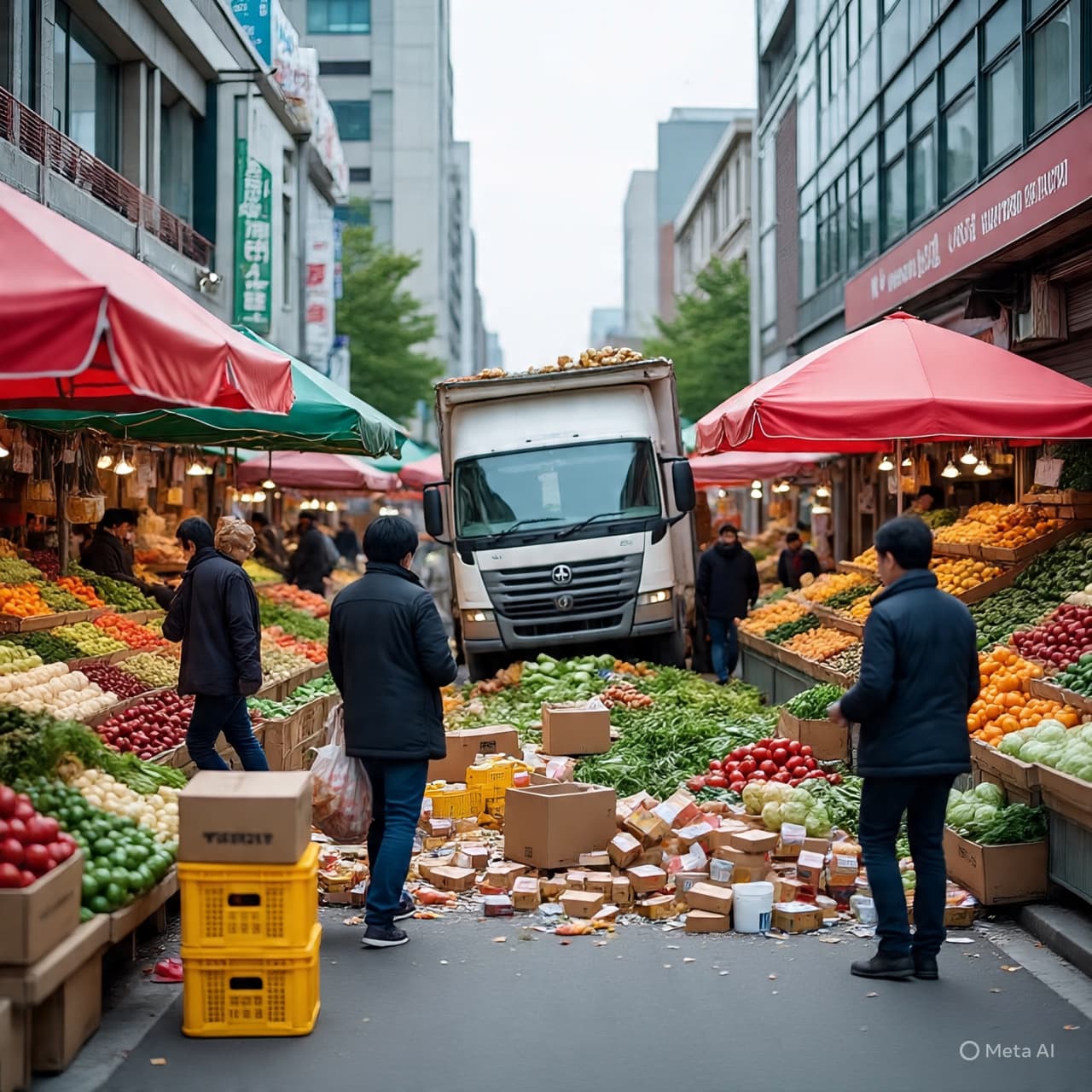 “Reflection in the Aftermath: A Truck’s Path Through a Marketplace and the Lives It Touched”