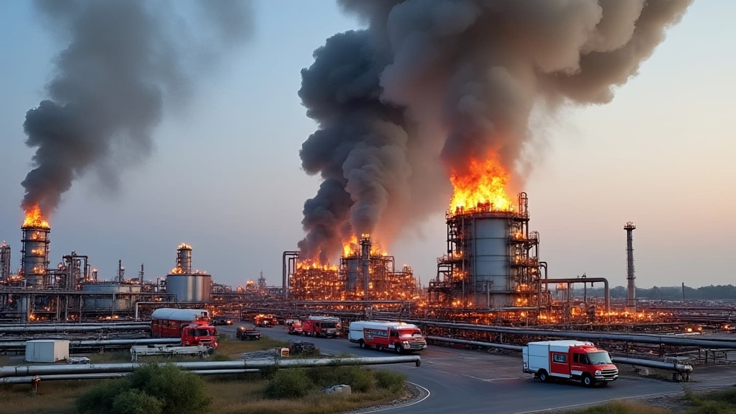 A Fire Seen From Space: What Happened in Kirishi?