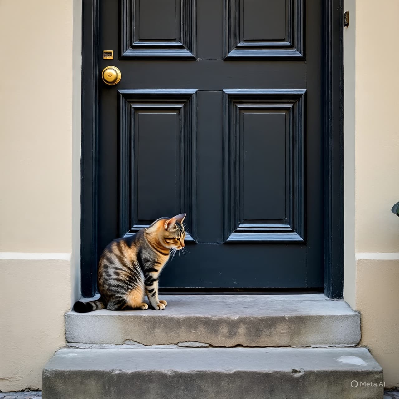 From Shelter to Stone Steps, a Cat Becomes a Landmark of Continuity
