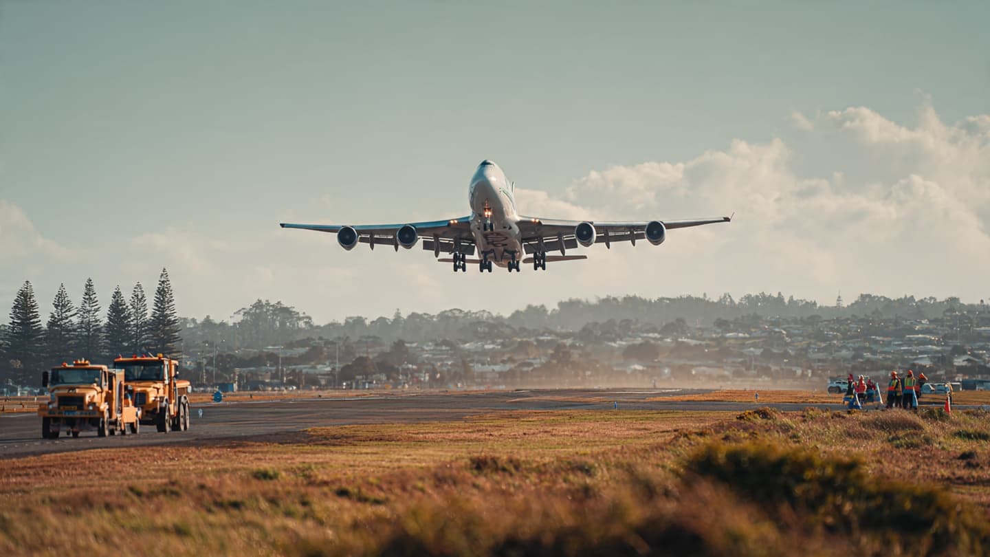 A Giant Aircraft Descends Quietly Into Auckland’s Expanding Global Horizon