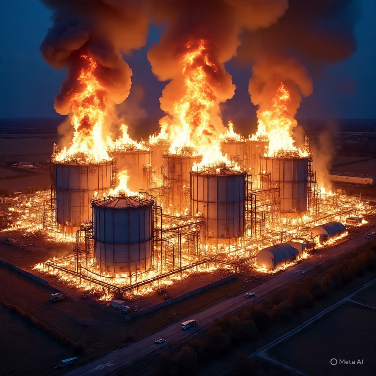 The Geography of Flame: When Infrastructure Turns Into Message Across a Distant Horizon