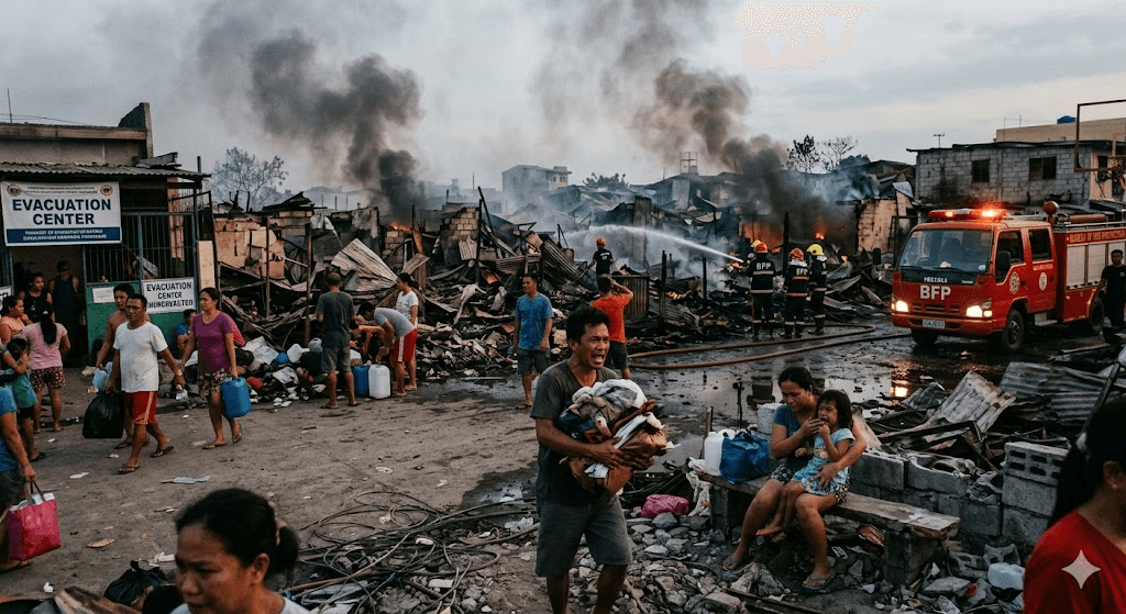 Inferno in San Antonio: Massive Fire Displaces 500 Families in Parañaque