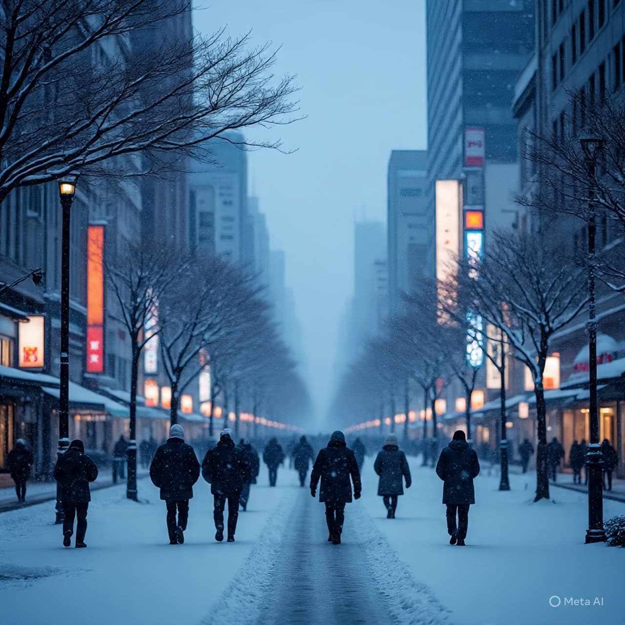 When Winter Whispers: Snow and Stillness in the Heart of Tokyo