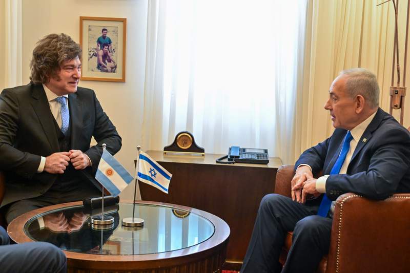 Prime Minister Benjamin Netanyahu Meets with President of Argentina Javier Milei