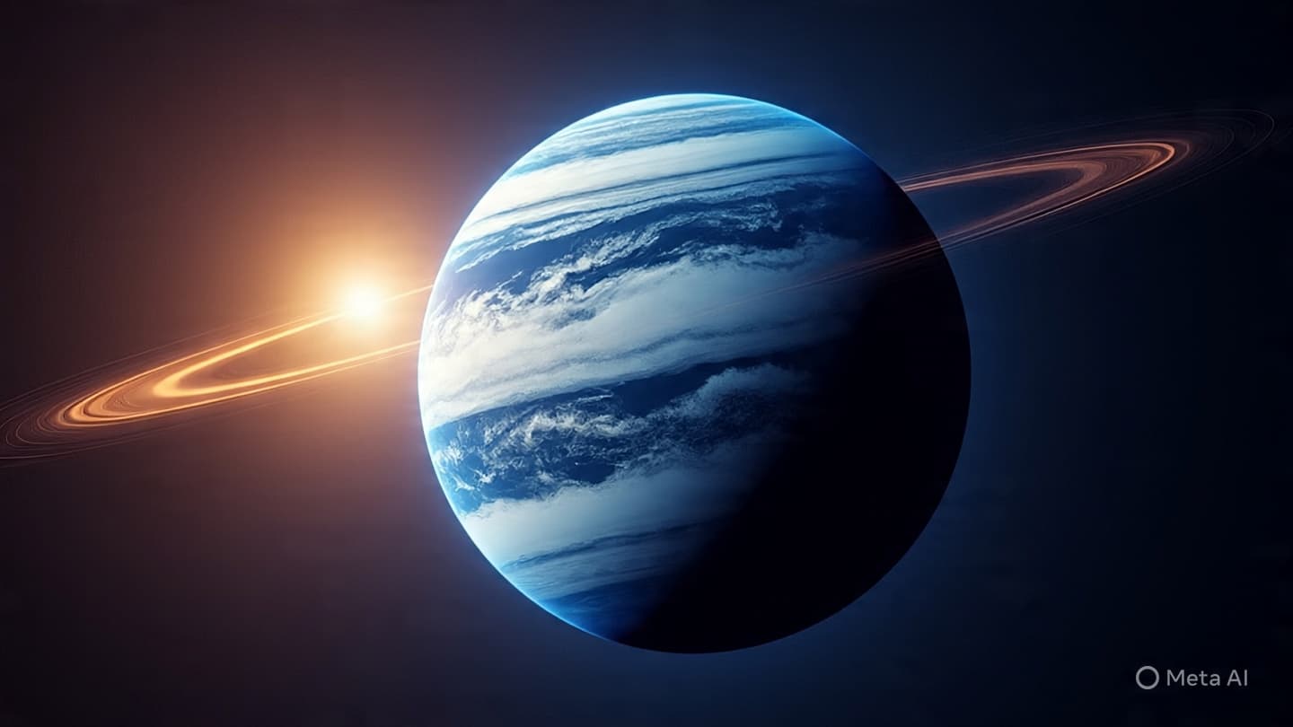 When distant skies begin to reveal their hidden weather patterns