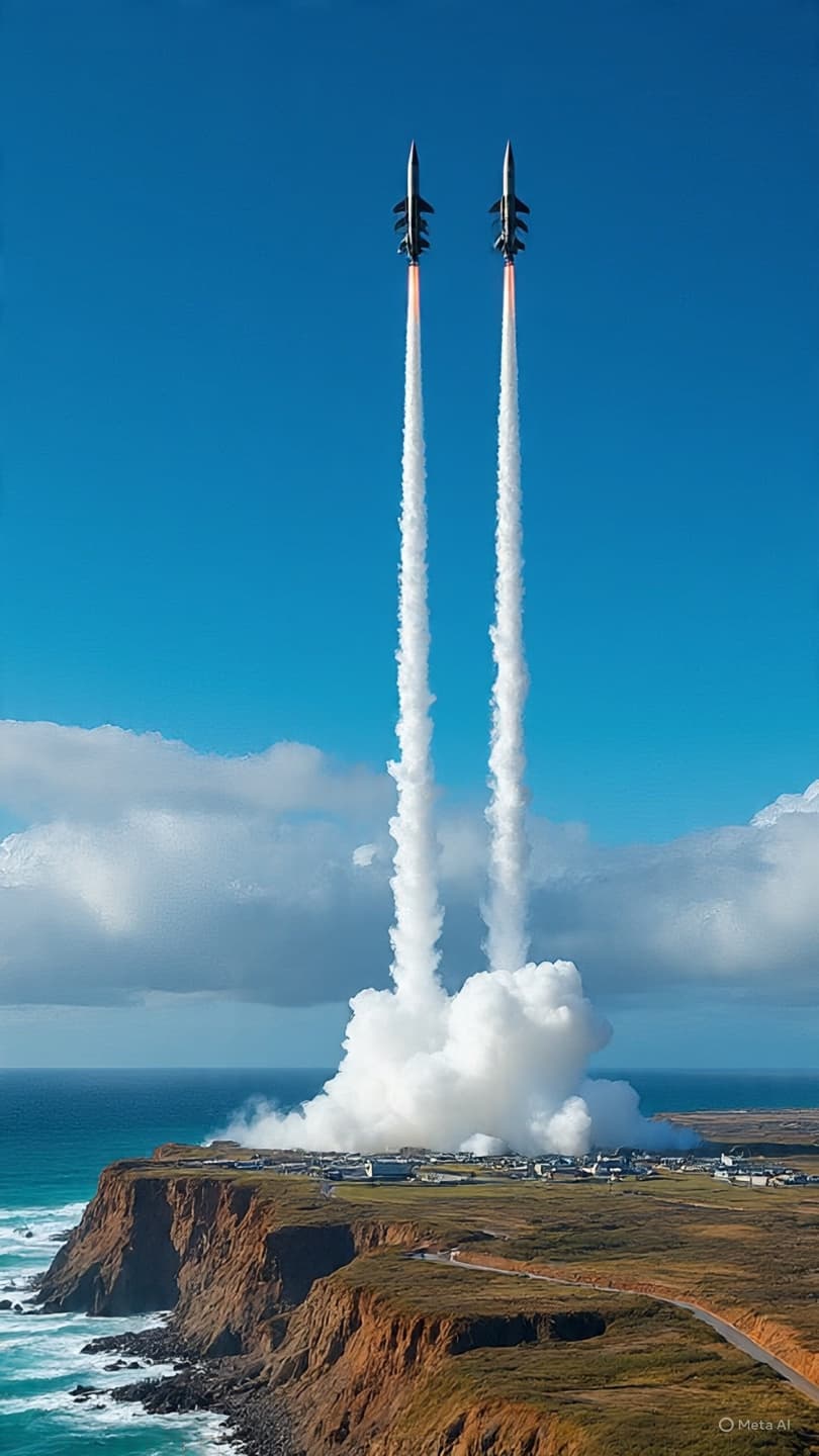 When the Sky Draws Lines: What Do Five Missiles Quietly Say?