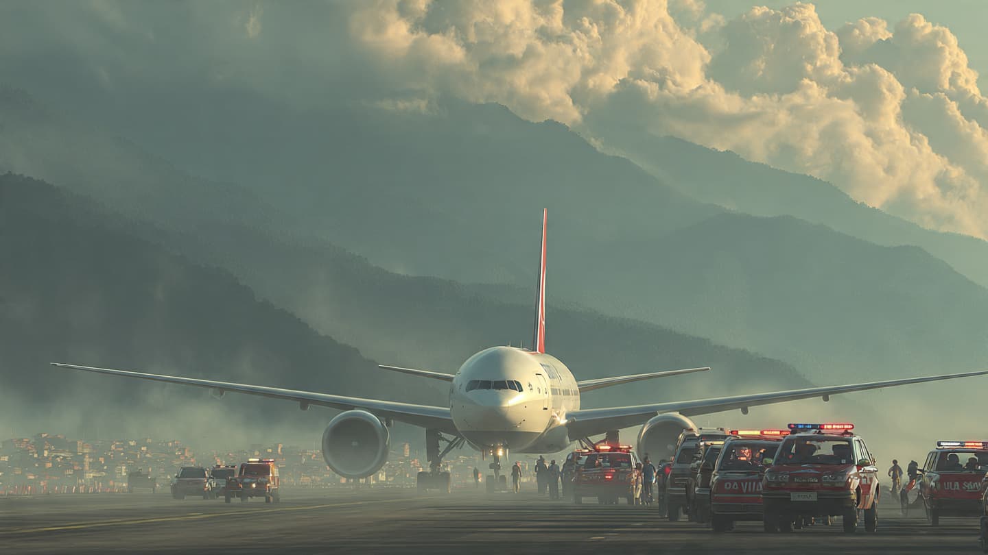 A Routine Landing Suddenly Turned Into a Scene of Urgency