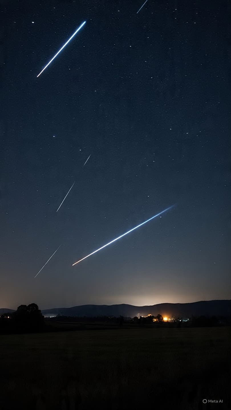 Between Darkness and Motion: Waiting for a Falling Star