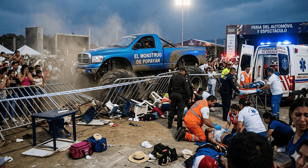 Tragedy in Popayán: Monster Truck Plows into Crowd During Colombian Event