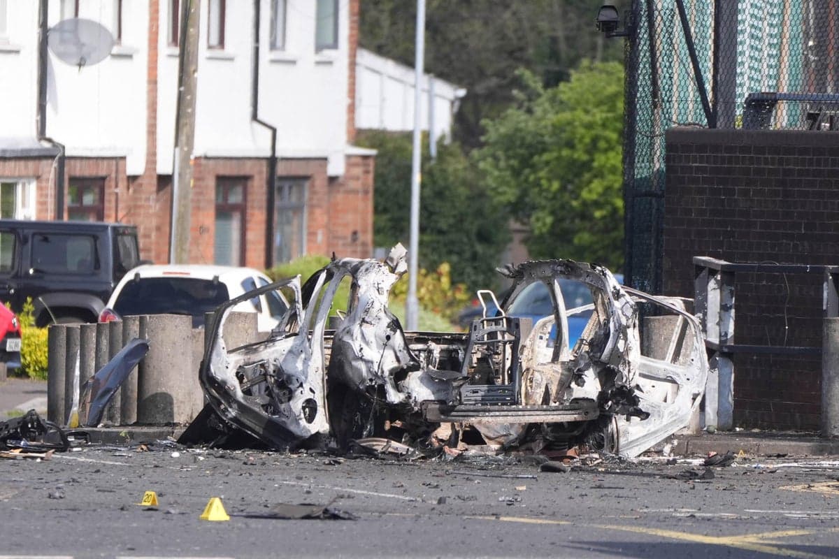 Man, 66, Charged After Car Bomb Attack Outside Police Station in Northern Ireland