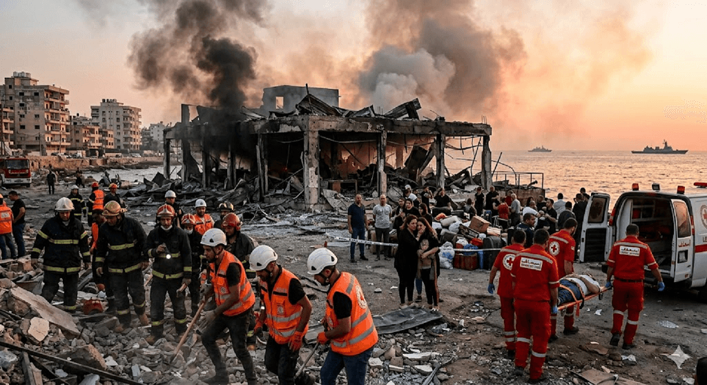 Deadly Blow to Peace: Israeli Strikes on Sidon Kill 8 as Ceasefire Talks Hang in the Balance