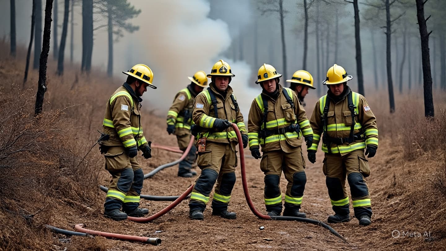 Un paysage en flammes, quelles questions se posent avec la fumée ?