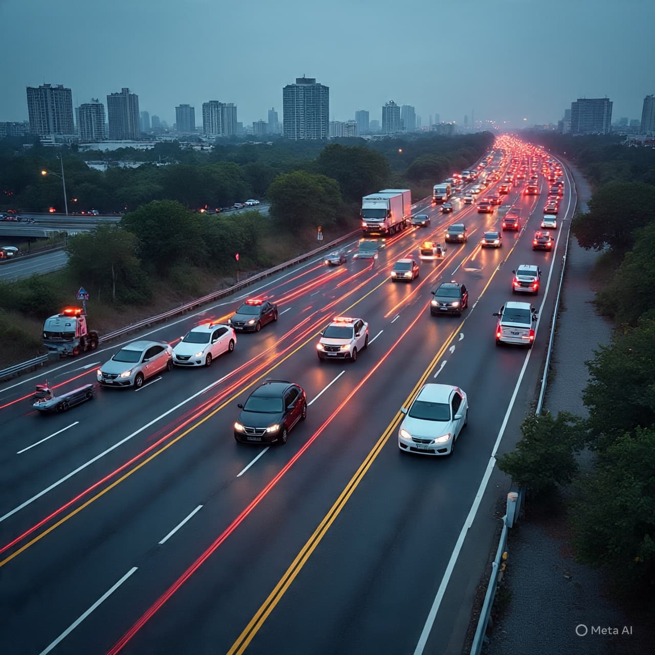 Traffic and Turmoil: A Chain-Reaction Reminds of Road Fragility