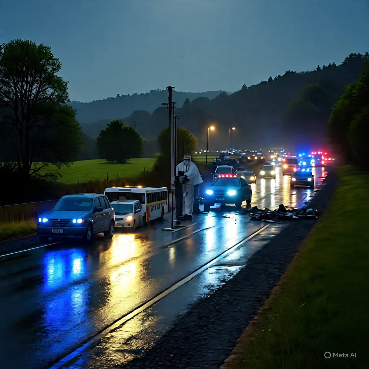In the Wake of Headlights: Grief After a Bus and Car Collision