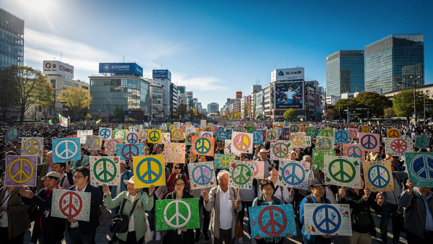 Where the Echoes of Peace Meet the Moving Tide: A Quiet Vigil for Harmony