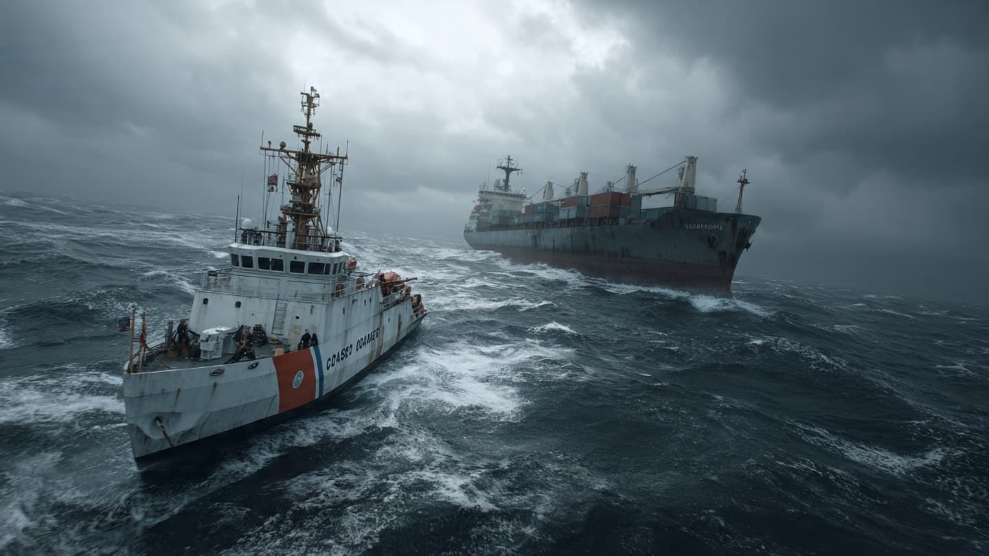 When the Hull Surrenders to the Deep: A Quiet Reflection on the Cargo Ship