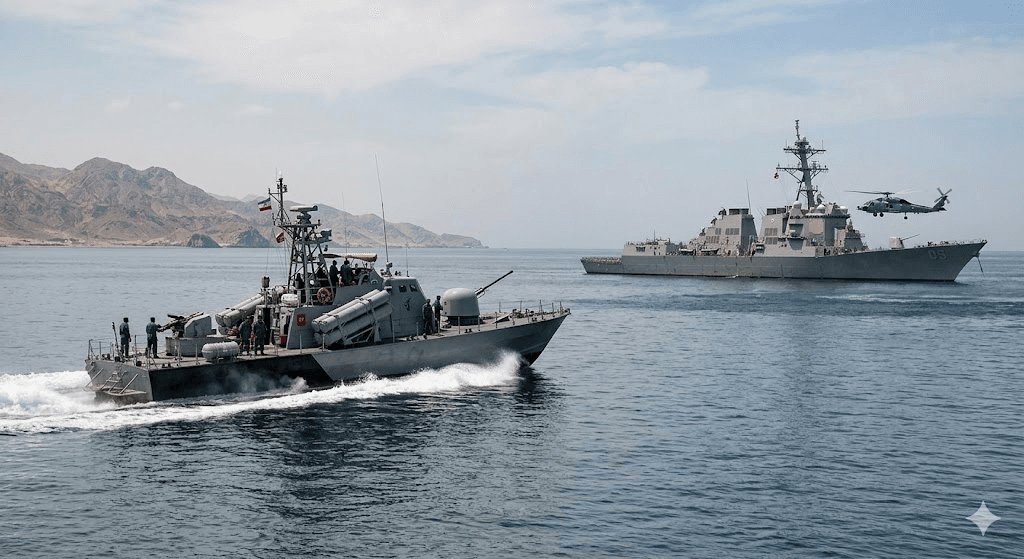 Standoff at Sea: Iran Deploys Fast Attack Craft as U.S. Naval Blockade Takes Effect