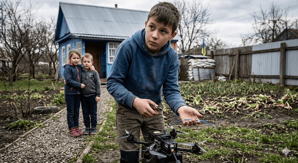 Child Hero of Chernihiv: 12-Year-Old Saves Siblings by Disarming Russian Attack Drone