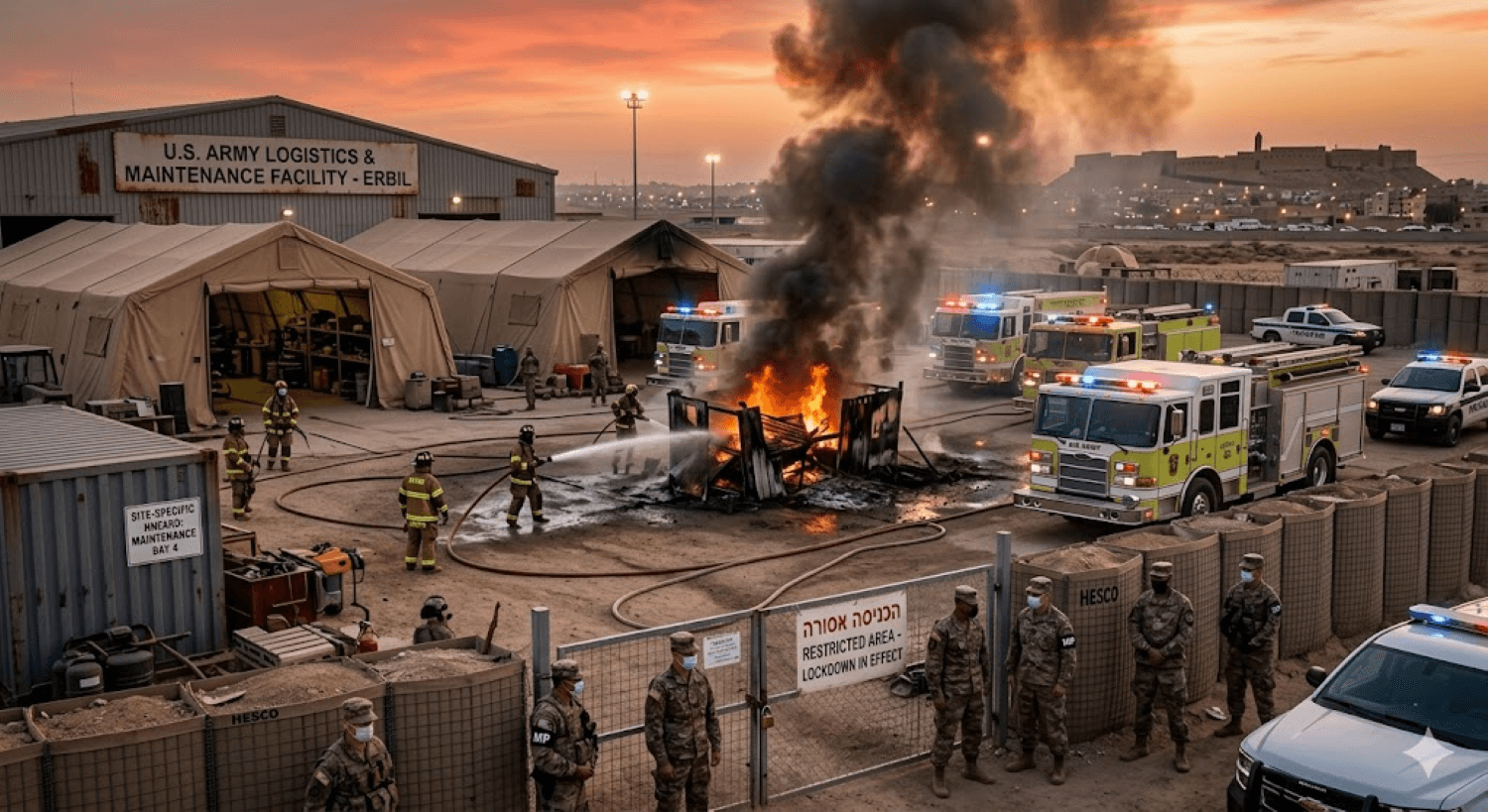 Fire Erupts at U.S. Military Base in Northern Iraq, Triggering Security Concerns