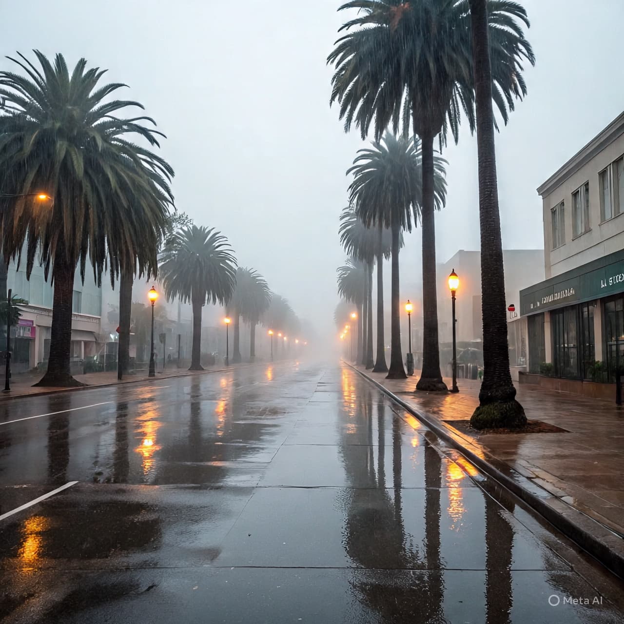 The City Pauses: Timelines of Torrents and the Quiet of Wet Streets