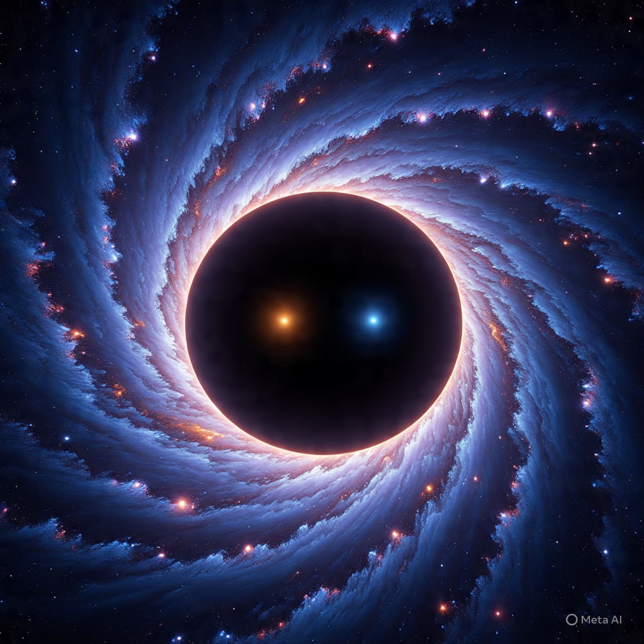 When Darkness Briefly Burns: A Flash of Light from Colliding Shadows in Space