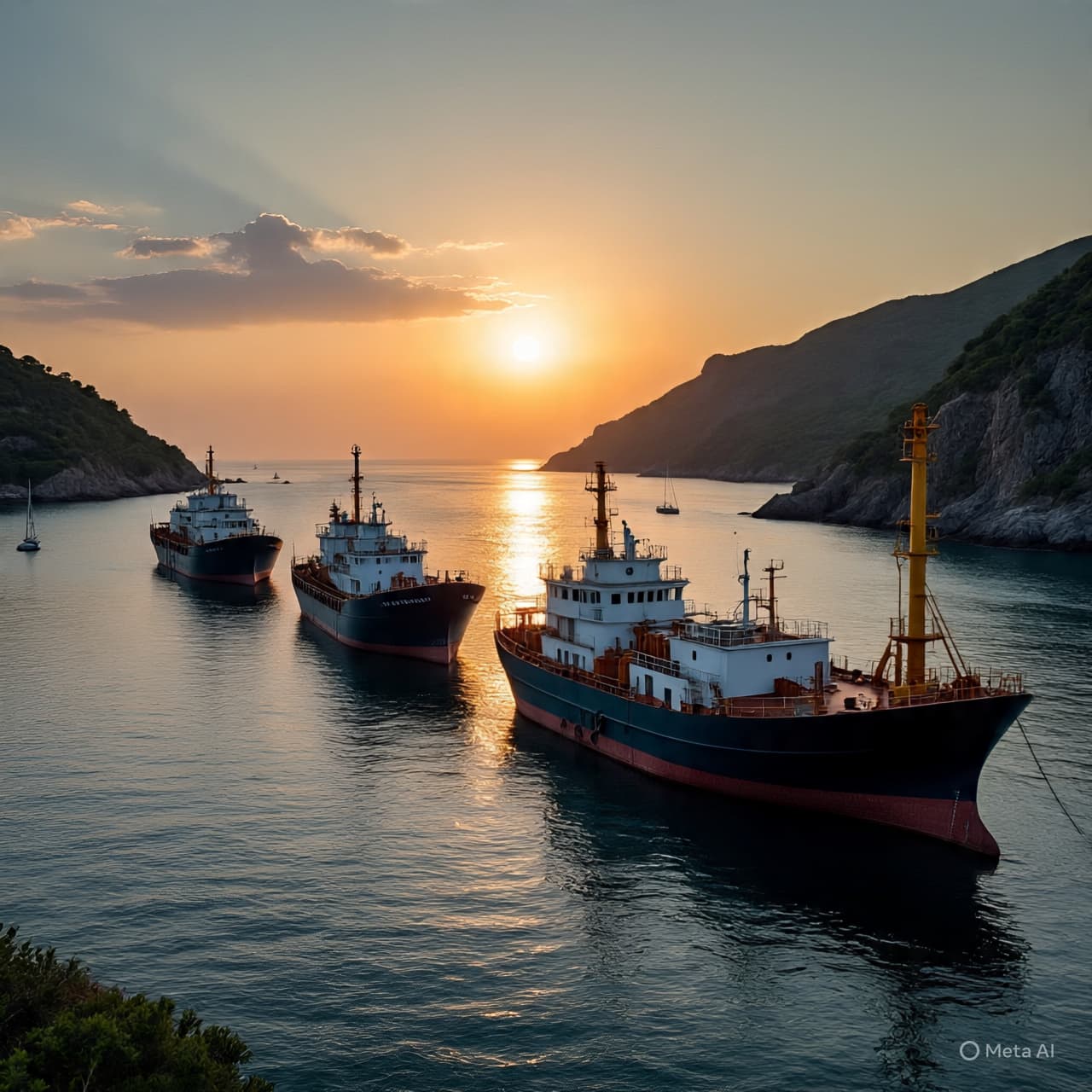 When a narrow passage closes, how far do the ripples travel?