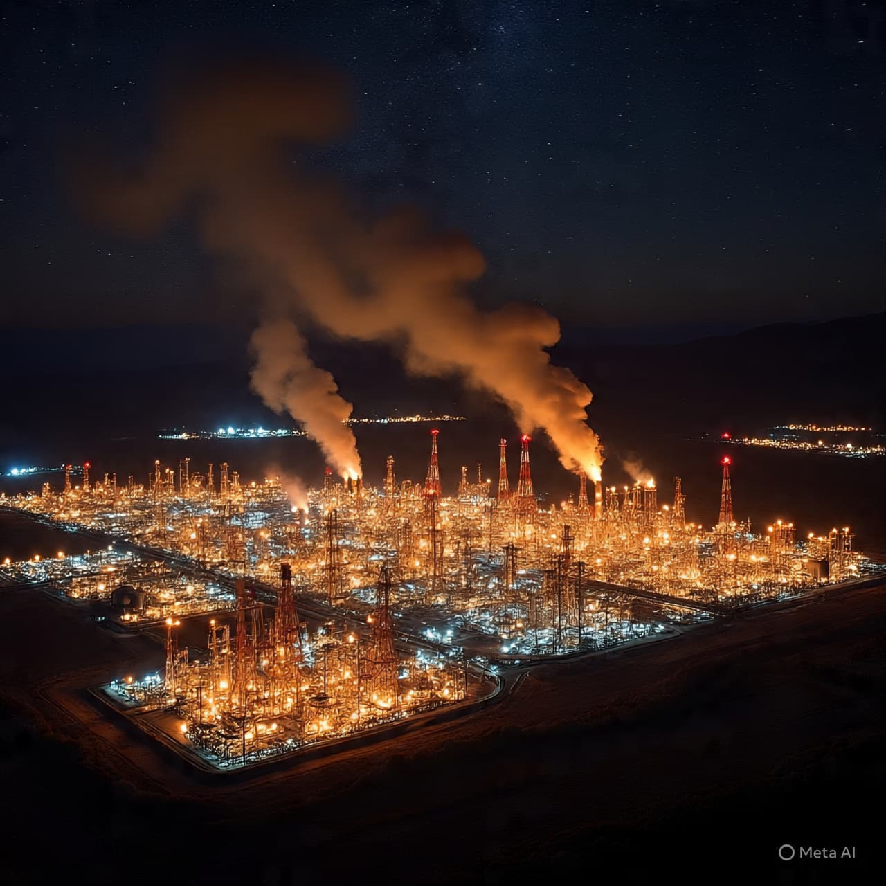 In Flames Seen From Above, How Do Strikes on Oil Facilities Reshape the Story of War