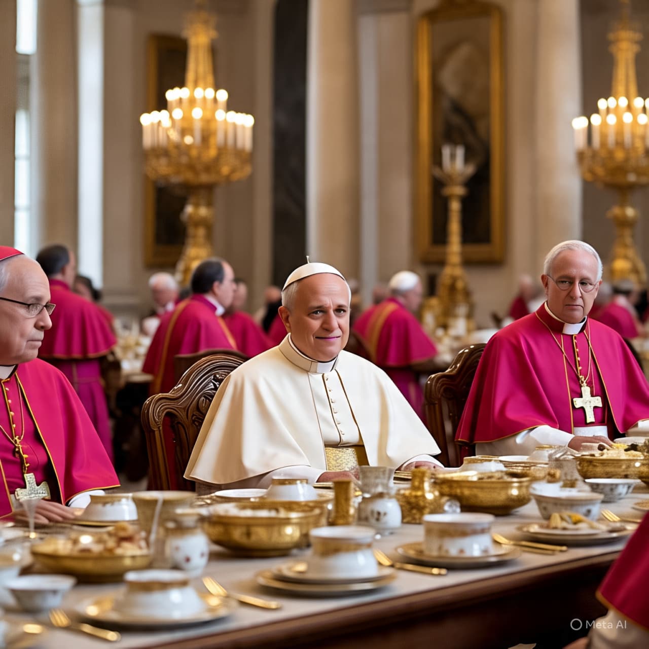 “At Table with Tradition: A Pope’s Surprise Among Peru’s Bishops”