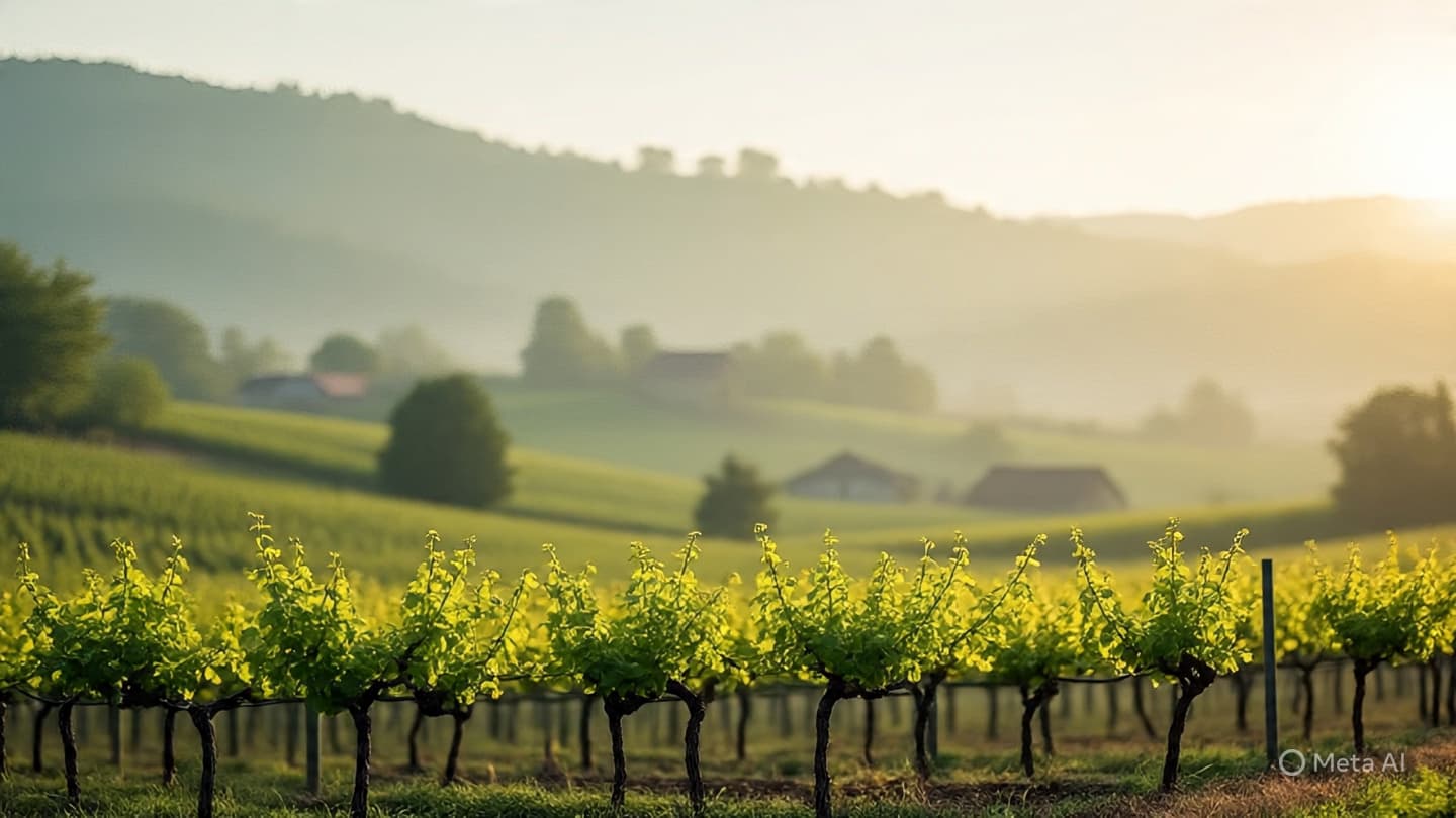 The Gentle Unfolding of Ancient Bloom: Spring’s Early Arrival Among the Serbian River Valley Vineyards
