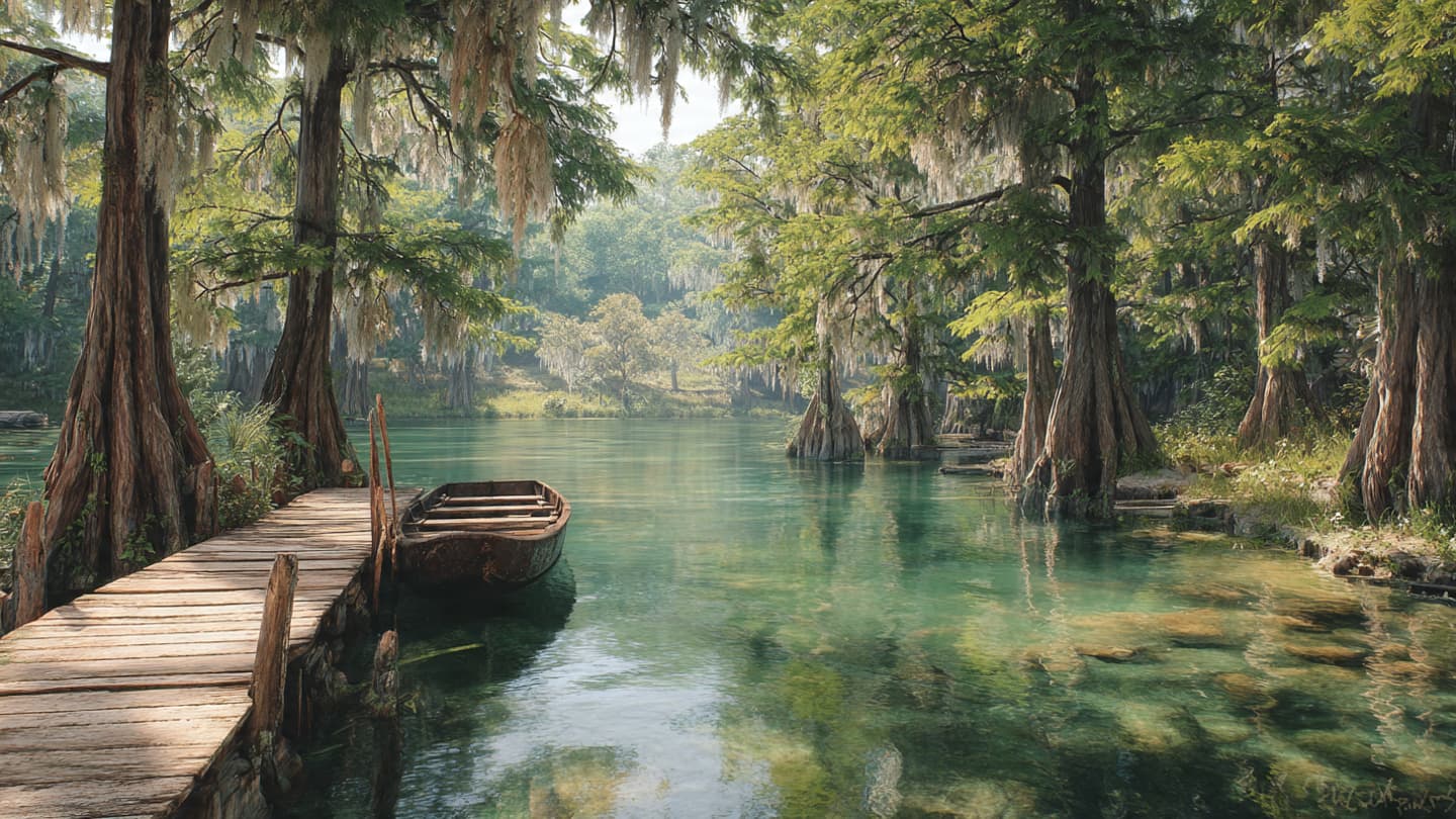 When the River Reclaims the Summer Song, Reflections on a Silent Texas Shore