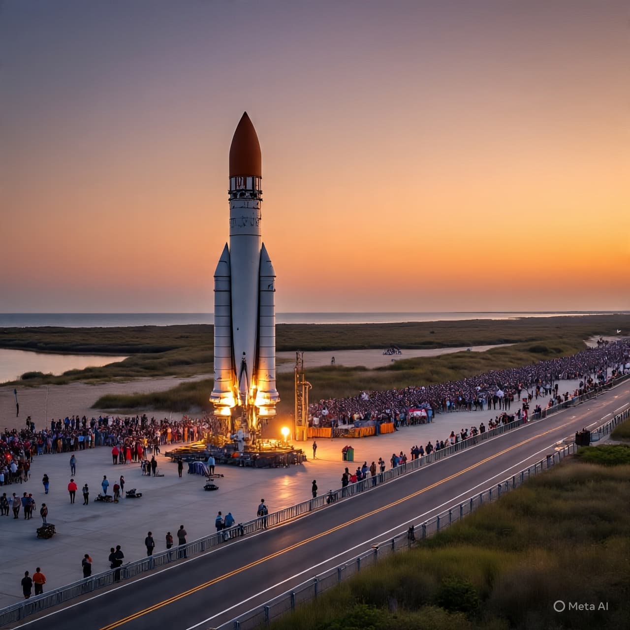 Where Ocean Air Met Rocket Fire: Crowds Gather on Florida’s Coast for a Return to the Moon