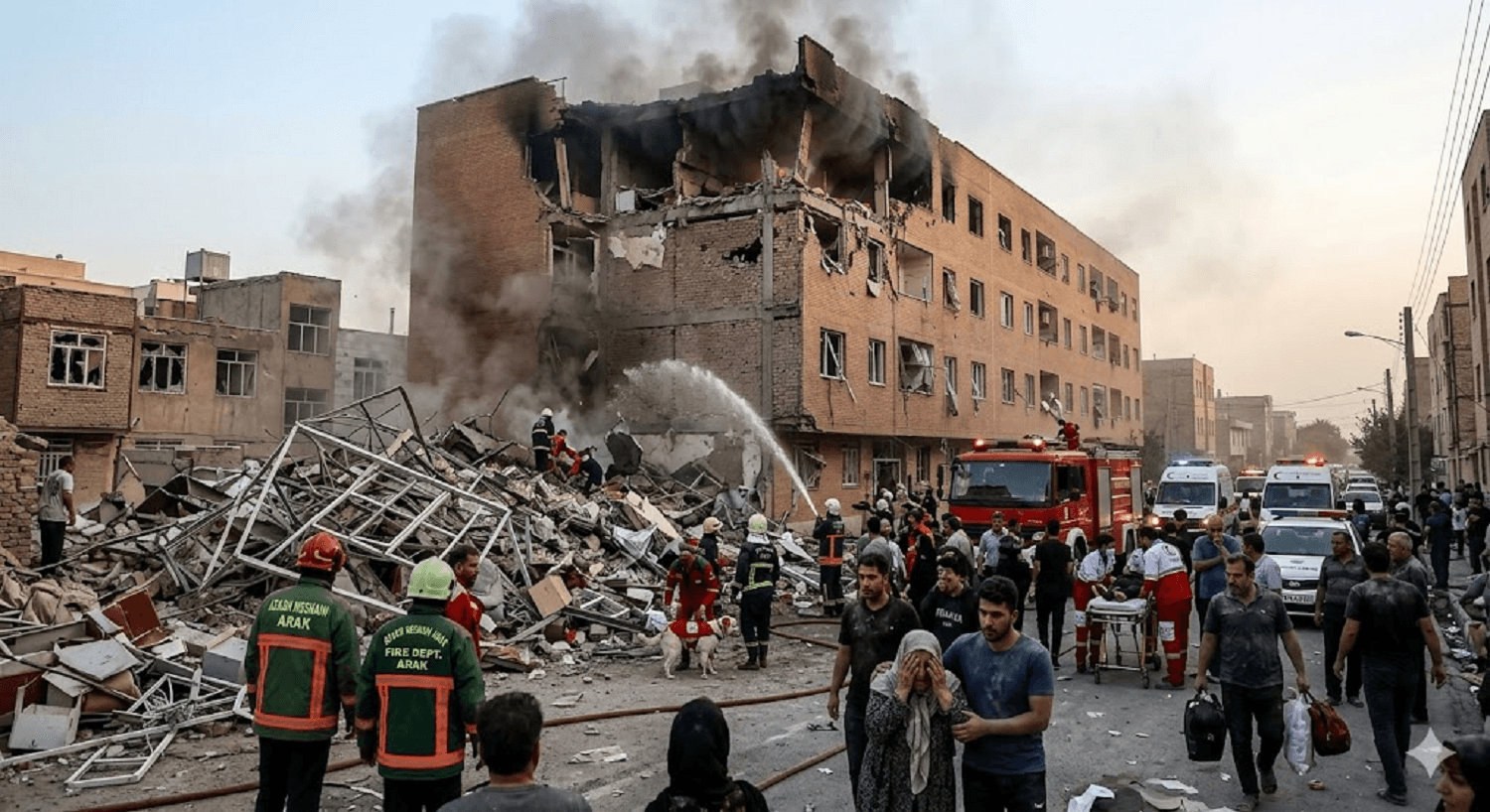 Missile Strike Hits Residential Complex in Arak Amid U.S.–Israeli Offensive in Iran