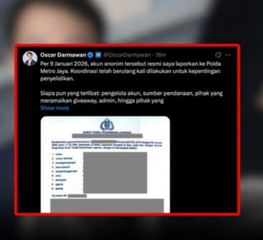 Oscar Darmawan dépose officiellement plainte contre le compte Skyholic