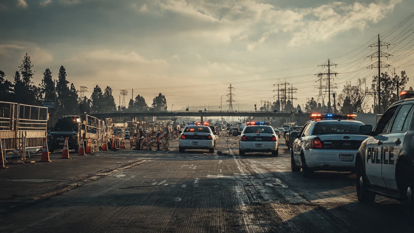 When a highway pauses, a community waits before movement resumes