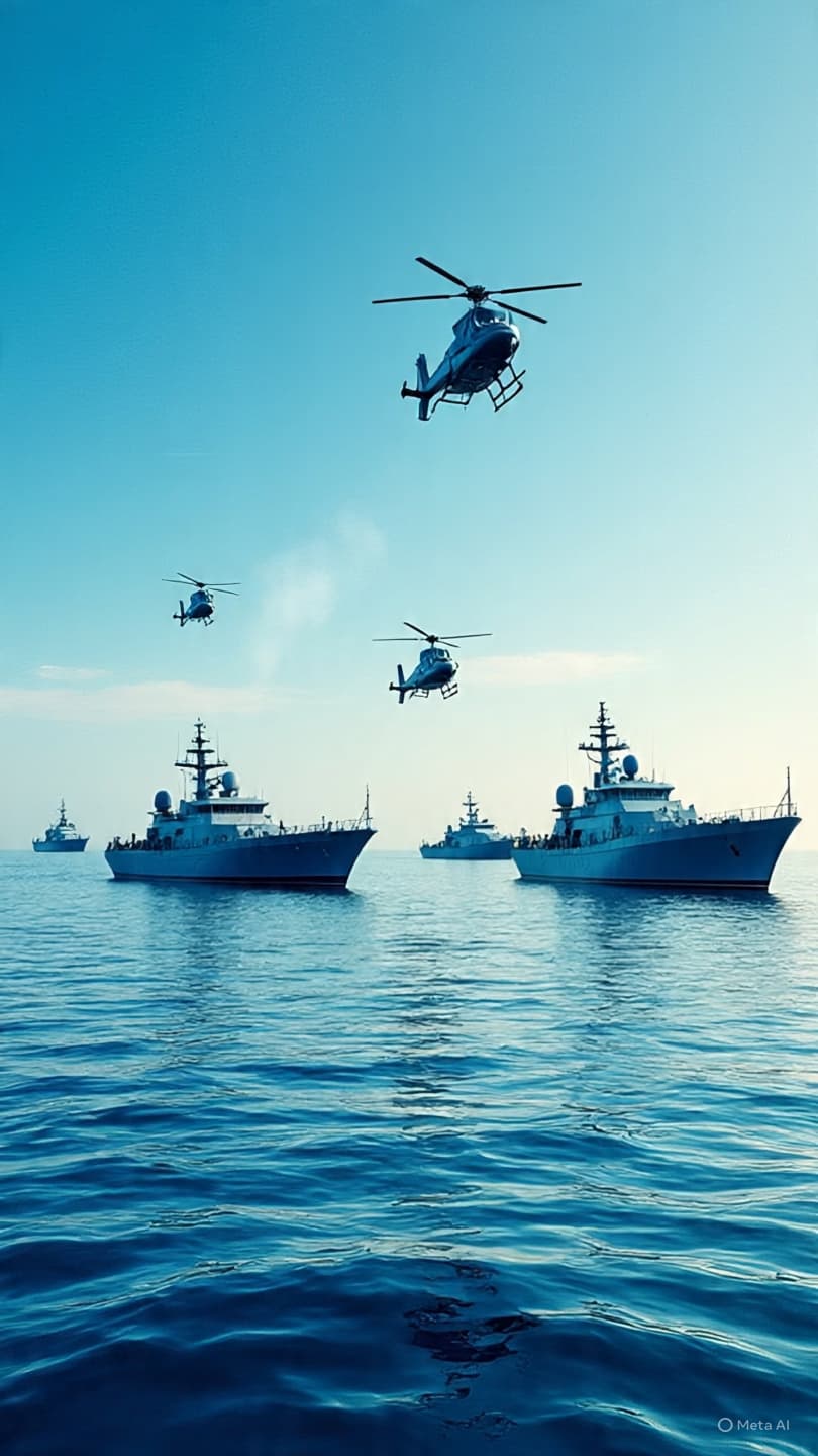 When Seas Become Signals: What Do Military Drills Say Without Words?