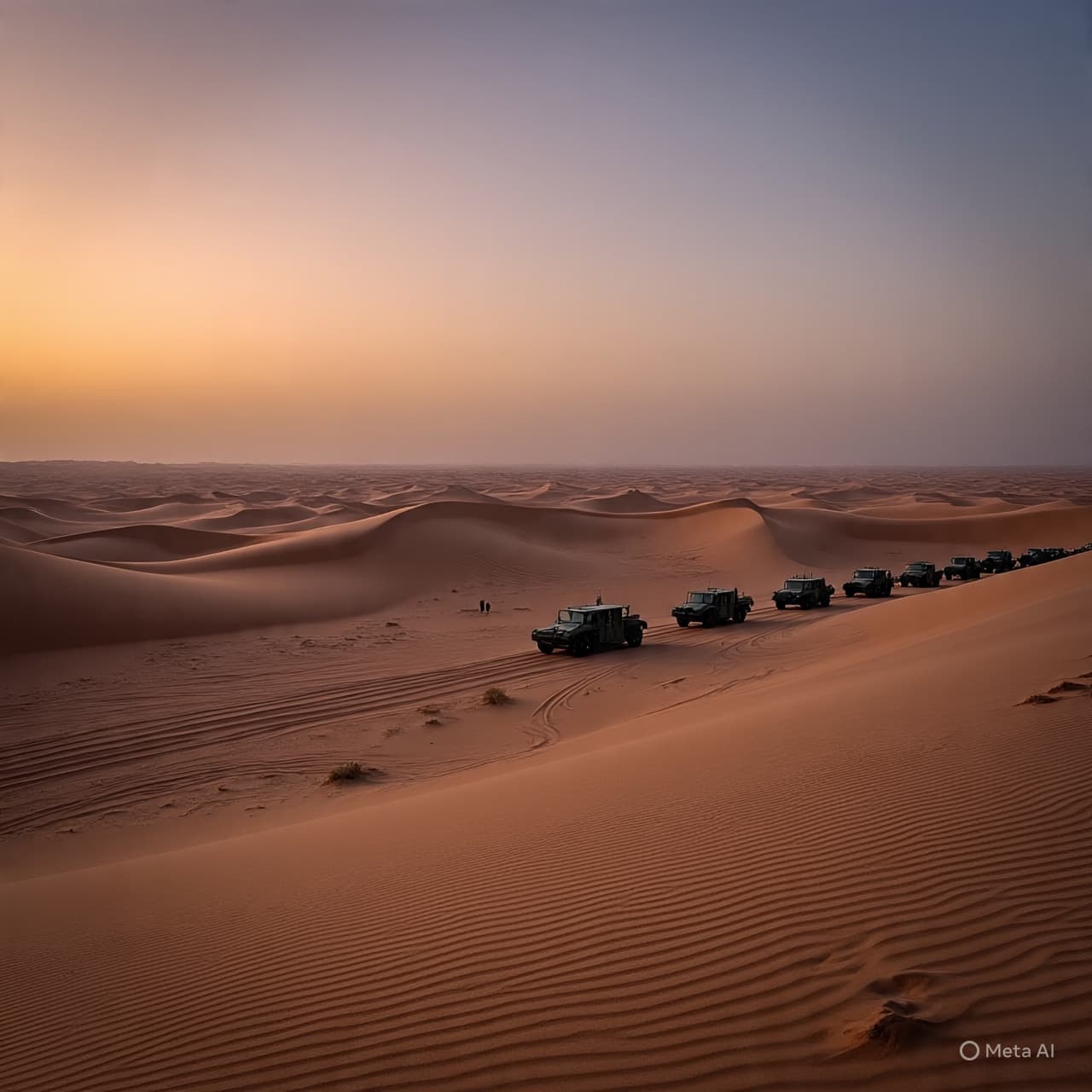 Across Desert and Distance: A Nation Prepares Beneath an Unsettled Horizon