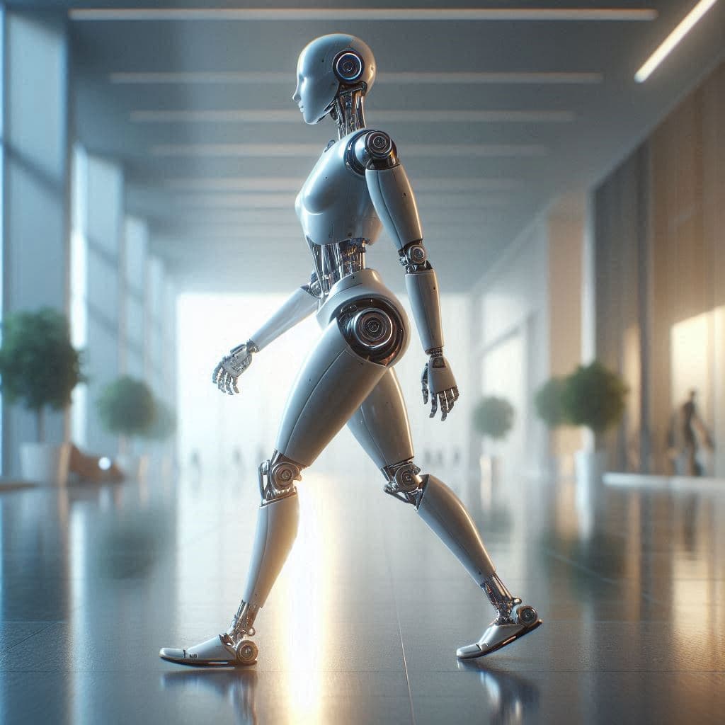 In Human Footsteps: What It Means When a Robot Learns to Walk