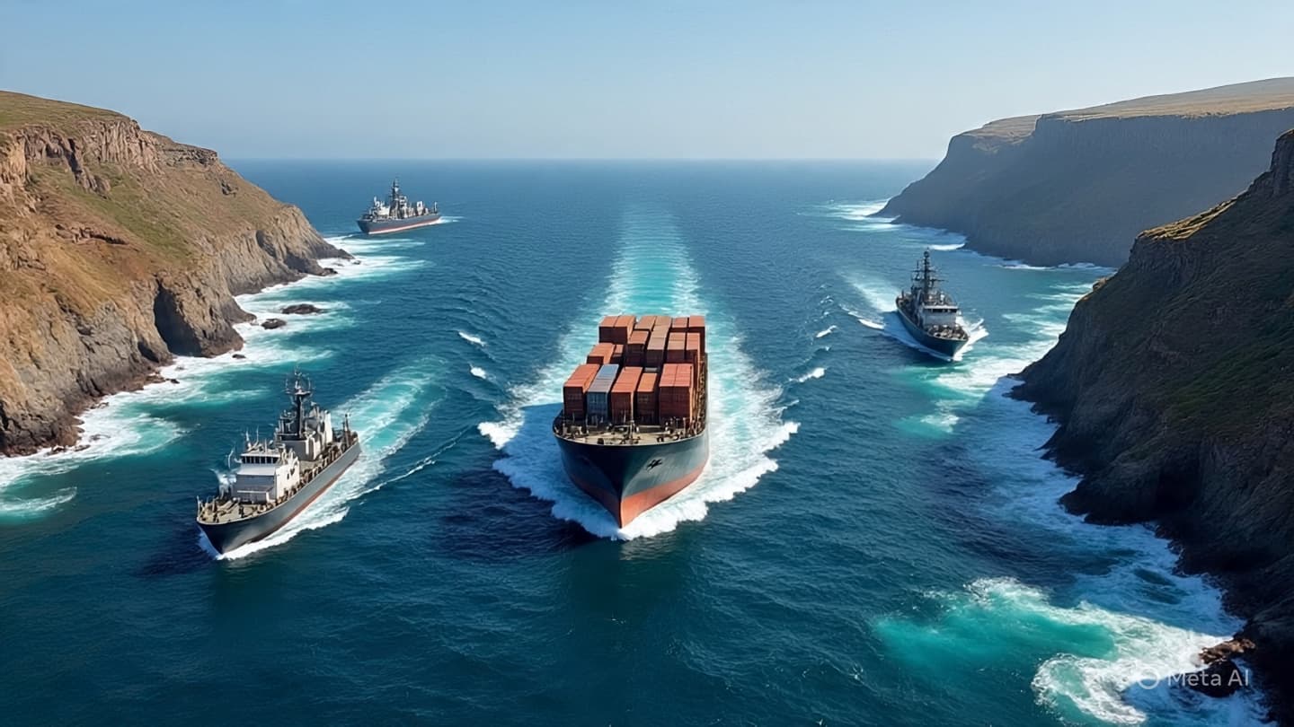 When a narrow sea holds the weight of global energy flow