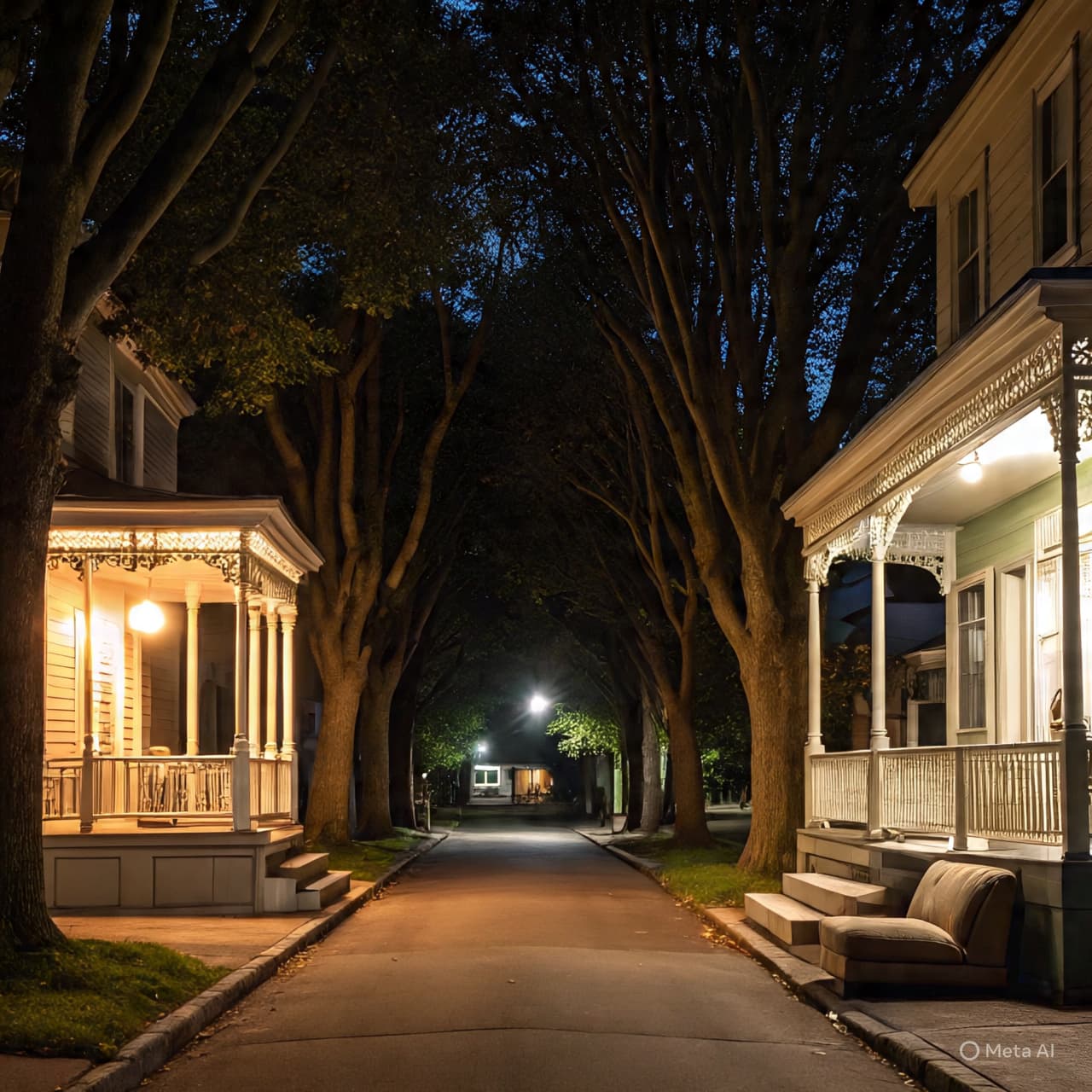 When Night Gathers Over Quiet Rooms, a Couch on the Porch Becomes a Silent Messenger