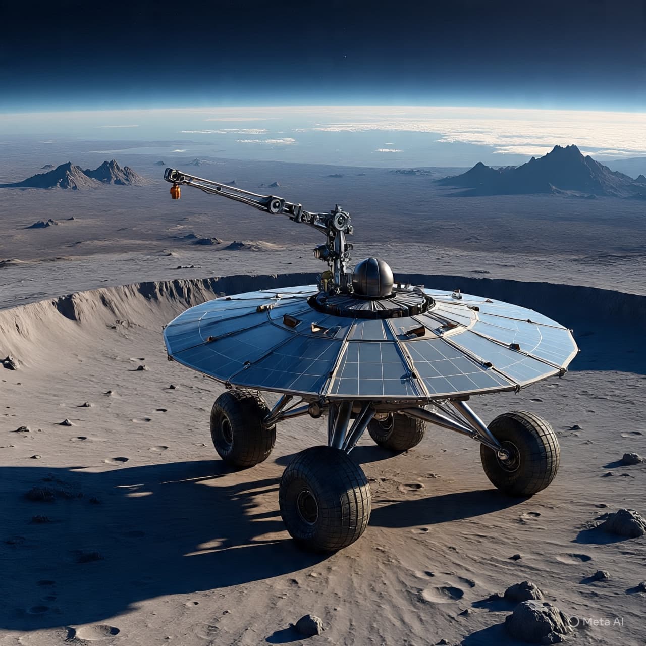 Beneath a Silent Sky: A Hollow of Radiation Found in the Dust of the Moon