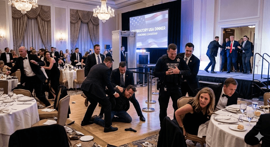 Chaos at the Celebration: Authorities Foil Assassination Plot During Trump’s USA Dinner