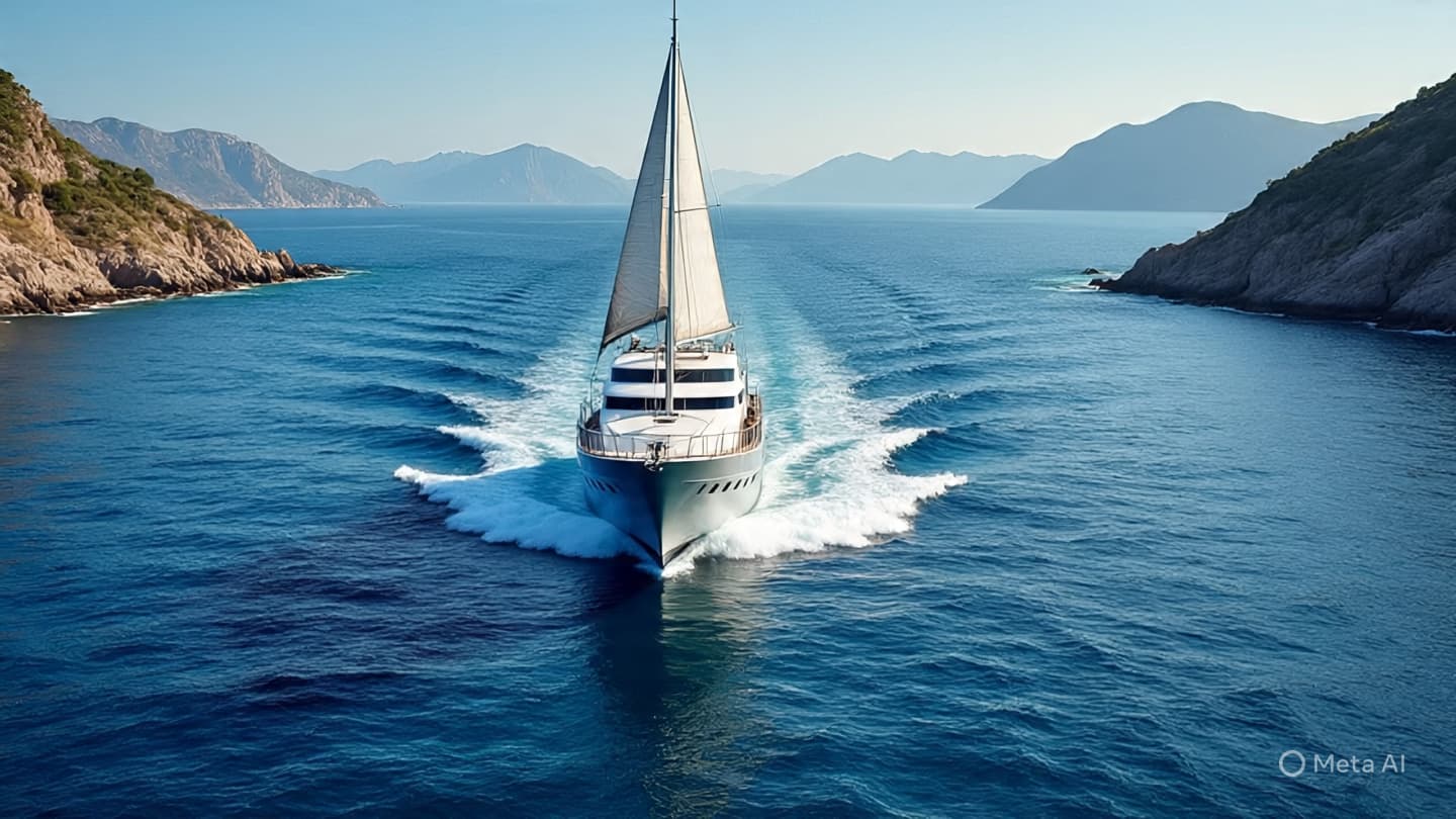 A Luxury Vessel Glides Through Waters Known for Tension