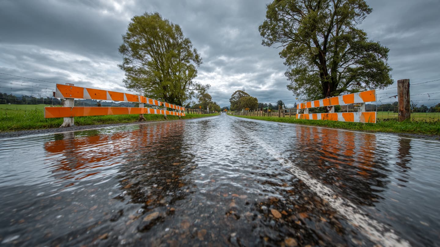 Rain Turned Familiar Roads Into Rivers Across North Marlborough