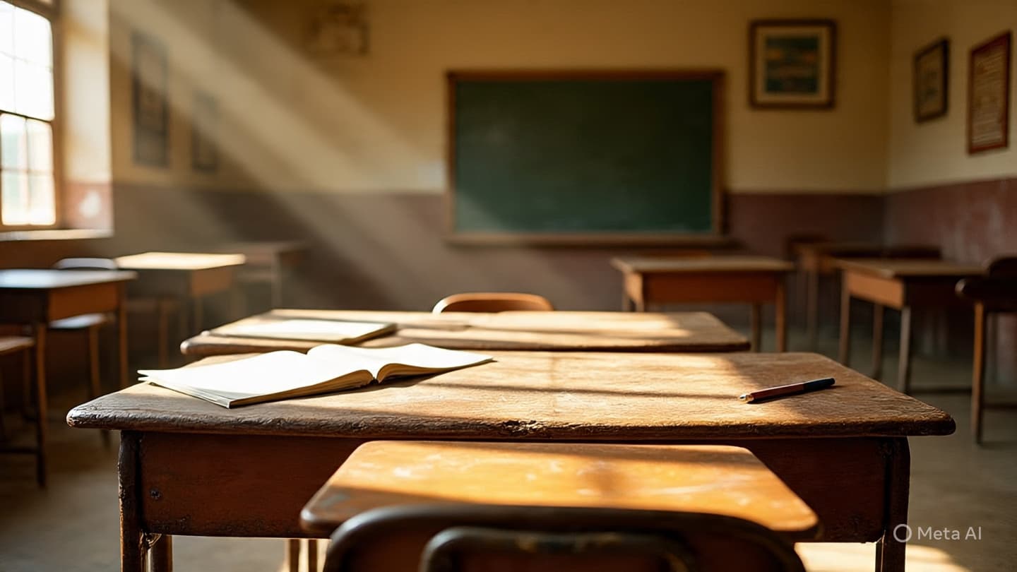 When the Heavy Silence of the Schoolyard Echoes the Shadows of the Eastern Night