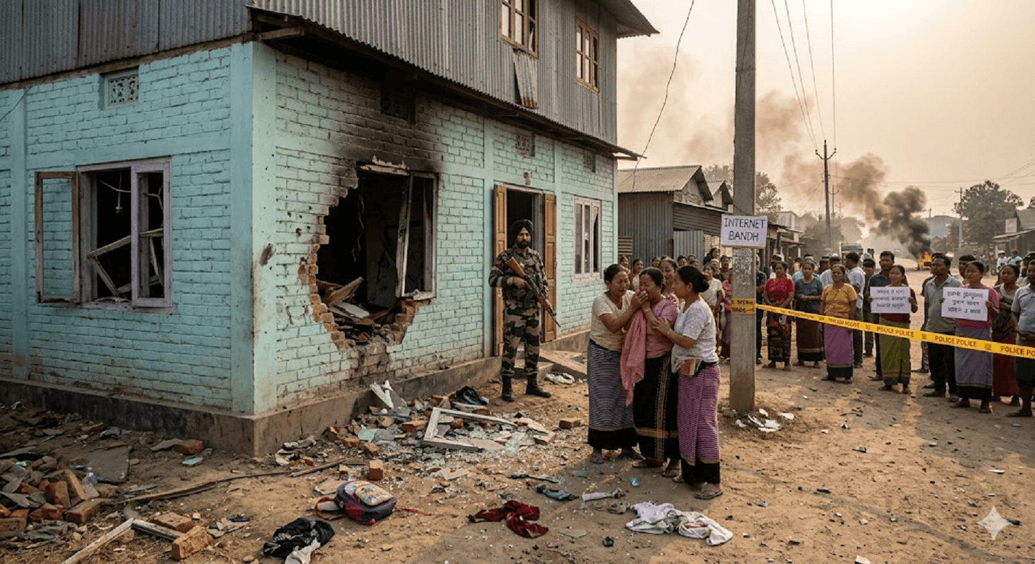 Darkness in Manipur: Internet Blackout Hits Five Districts Following Fatal Rocket Strike on Children
