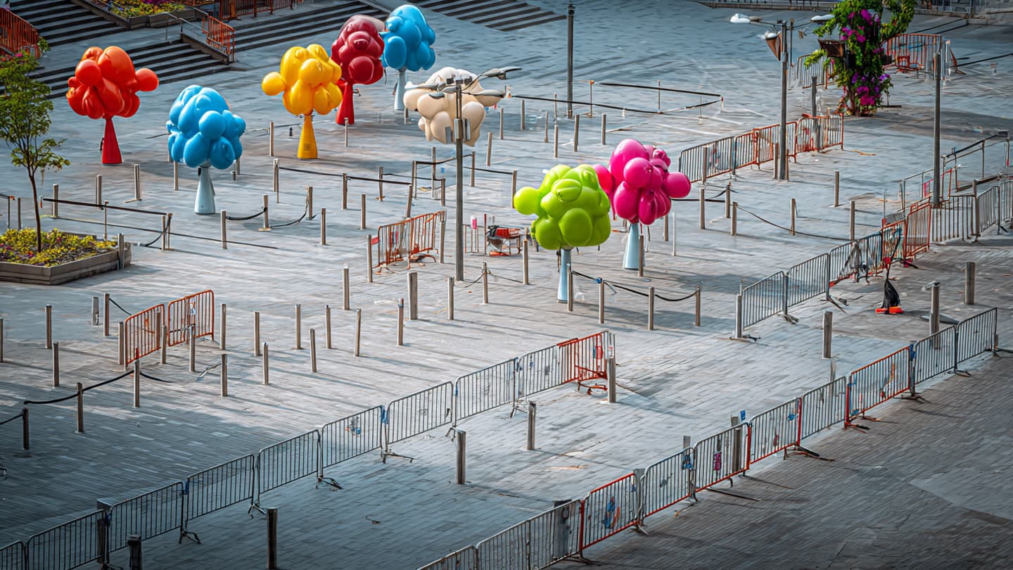 When the Vibrant Colors of Celebration Fade Beneath the Weight of a Gathering Crowd